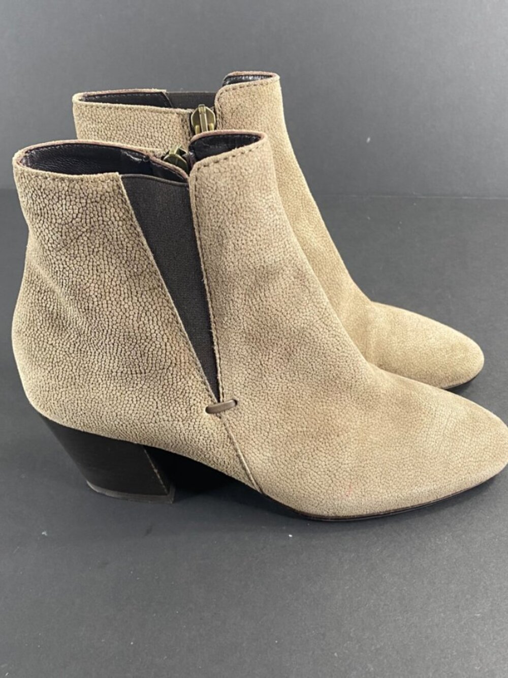 Aquatalia Tan Chelsea Booties Size 4